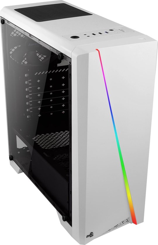 Micro ATX/ATX Midtower Case Aerocool CYLONW White