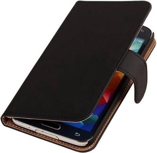 overdrijving volume Relatieve grootte Zwart booktype Samsung Galaxy S5 Neo wallet case hoesje | bol.com
