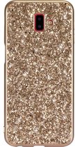 Samsung Galaxy J4 2018 Glitter Backcover Hoesje Goud