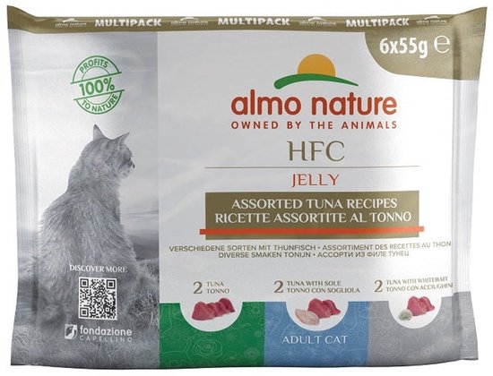 HFC cats 55g multipack jelly tonijn smaken