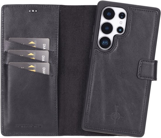 BlueBuilt Apple iPhone 17 Book Case Leer Zwart