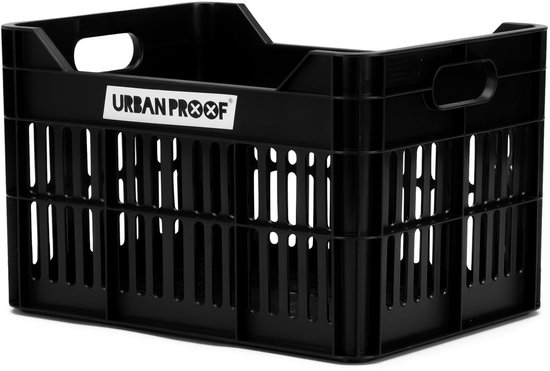 Urban Proof Junior fietskrat – 15 liter – gerecycled – zwart