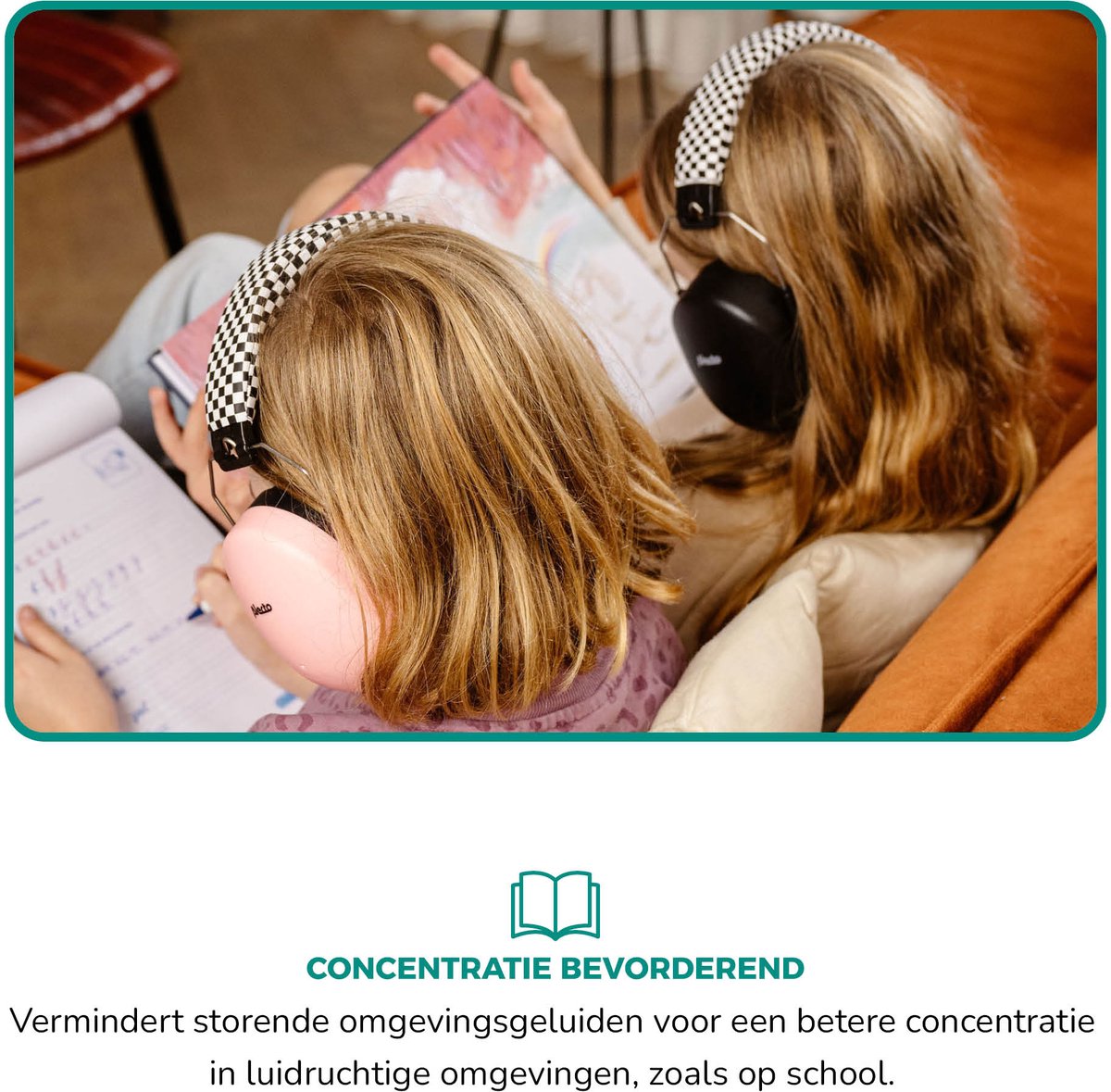 Alecto Gehoorbescherming Kinderen - Dempt harde geluiden - Verhoogd concentratie - BV-71 Oorkappen - Roze – foto 4