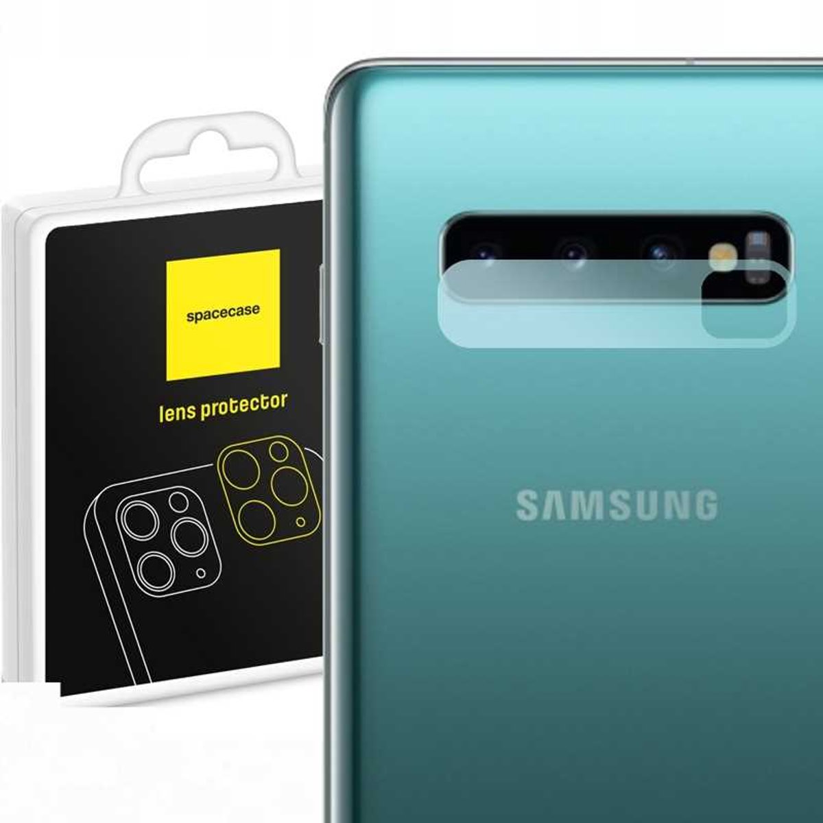 Spacecase Gehard Cameraglas Voor Samsung Galaxy S10 Beschermende