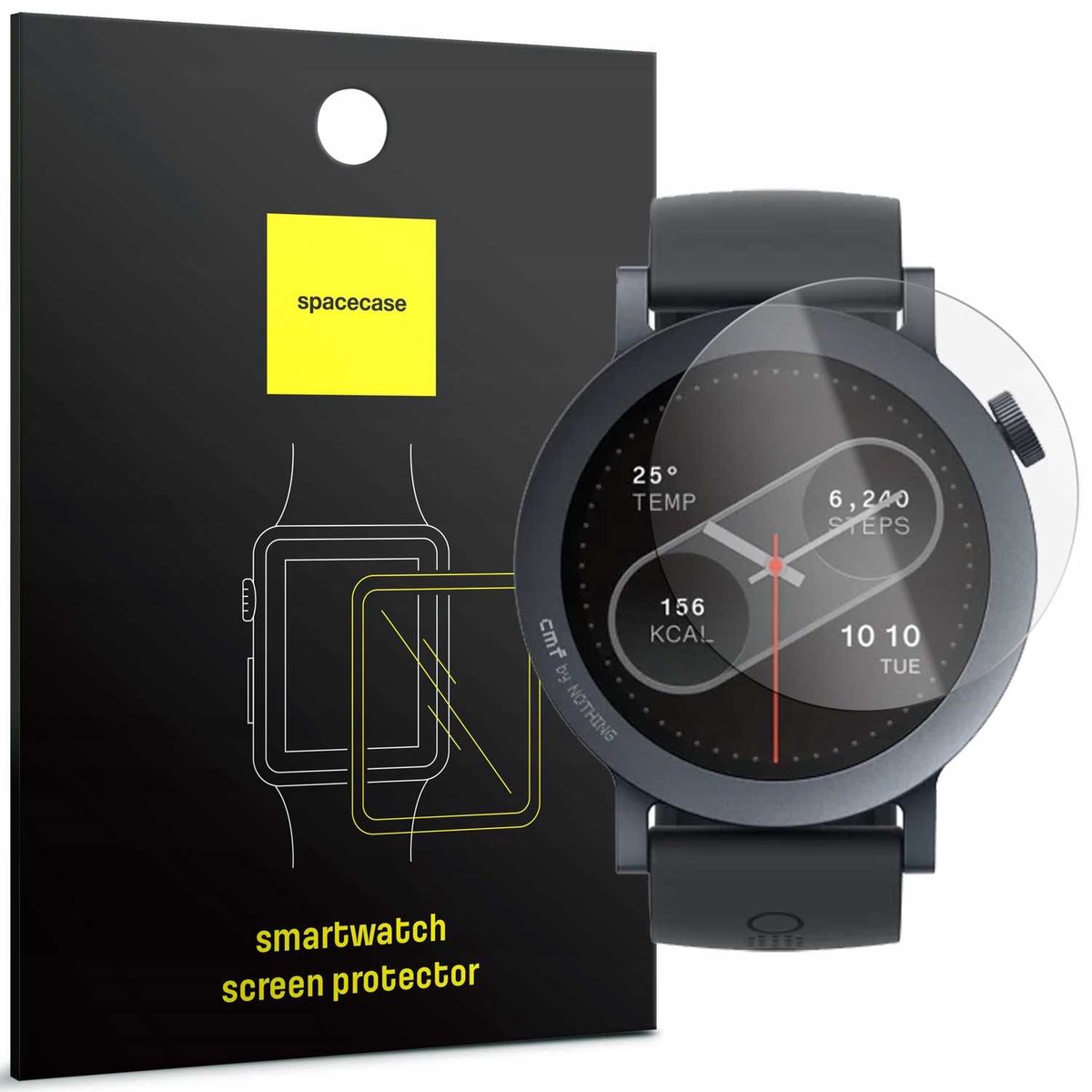 Spacecase Gehard Glas 2.5D Voor Niets Telefoon Cmf Watch Pro 2