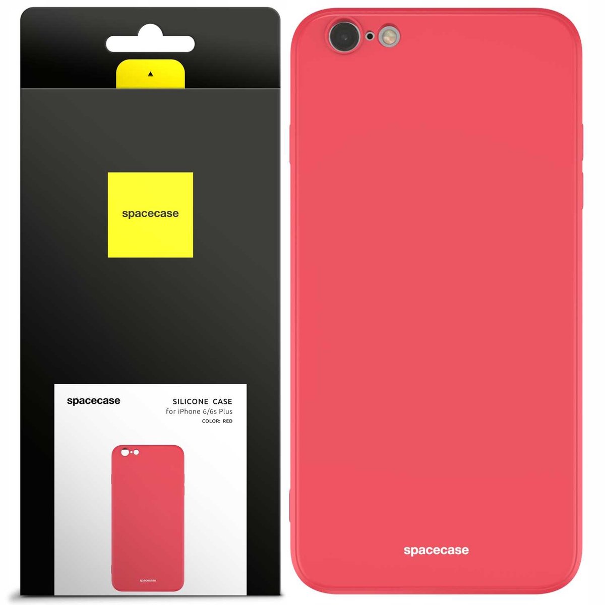 Spacecase Beschermende Siliconen Hoesje Voor Iphone 6 6S Plus Rood
