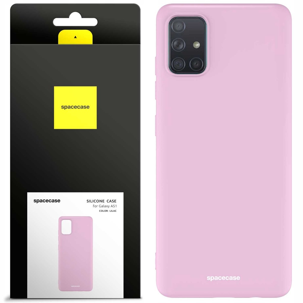 Spacecase Siliconen Hoesje Voor Samsung Galaxy A51 Lilac Paars