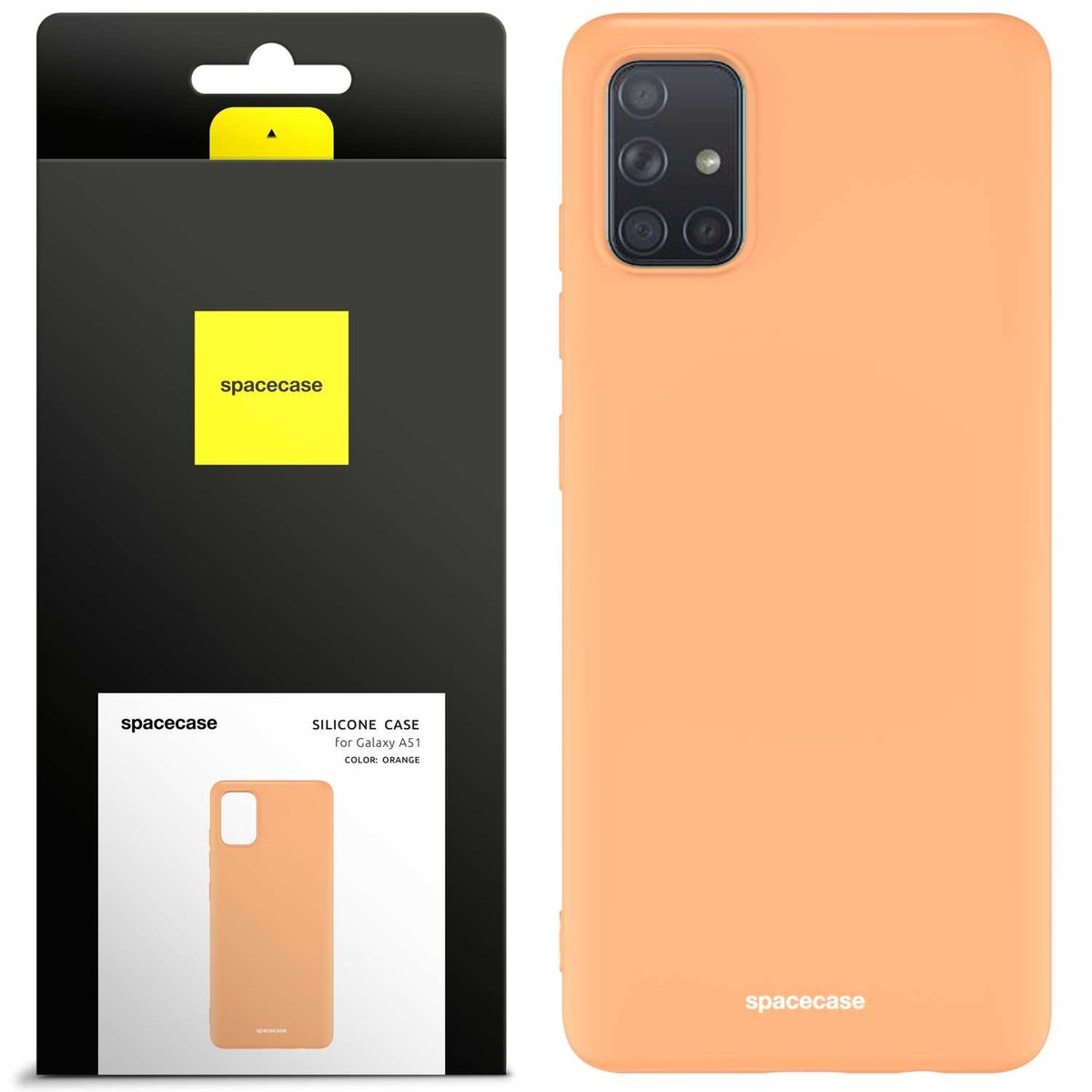 Spacecase Siliconen Case Cover Voor Samsung Galaxy A51 Oranje