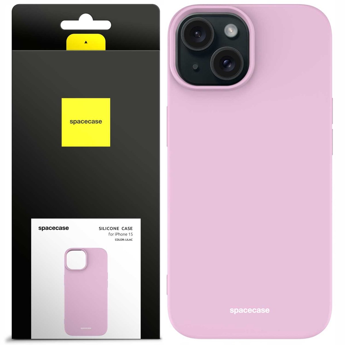 Spacecase Siliconen Hoesje Voor Iphone 15 Lilac Cover