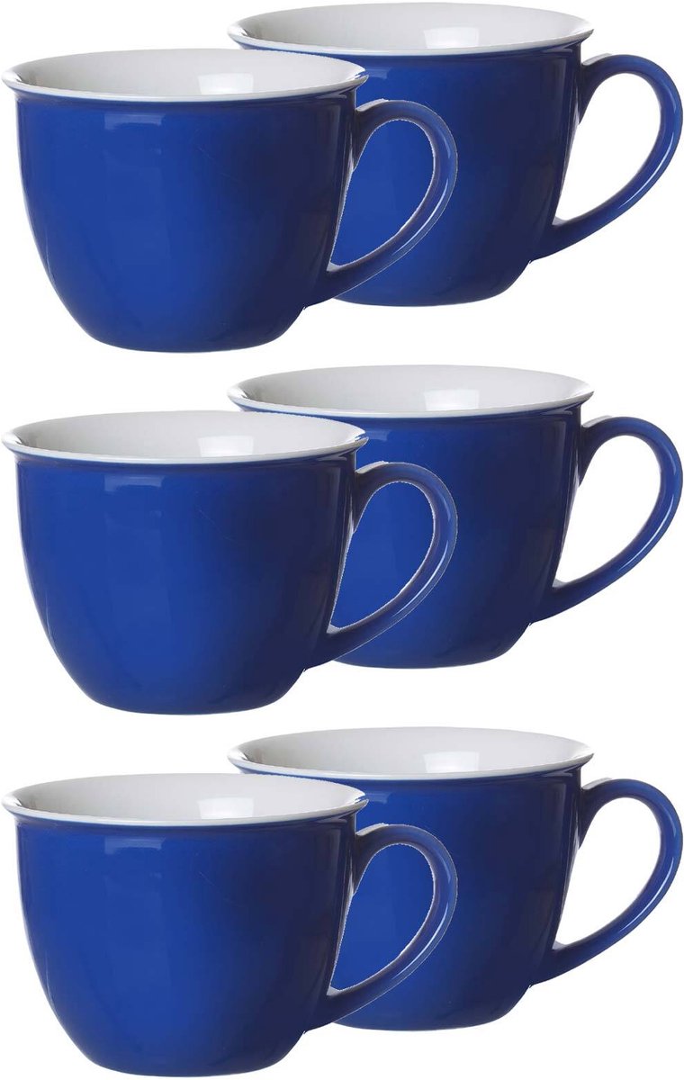 Jumbotassen Doppio 350 ml Set van 6