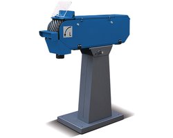 Metaal bandschuurmachine 75x2000 mm 18-36 m/s 3/4 kW 400V motorrem noodstop aandrijfwiel 240 mm 2 snelheden Metallkraft MBSM75-240-2