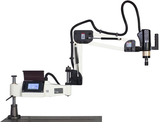 Bras de taraudage électrique M3 à M16 commande PLC servo 0 kW 230V portée 1500 mm incluant 8 potentiomètres embrayage à friction dia. 19 MW- Tech ETA1615