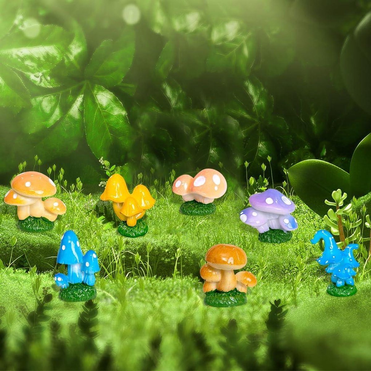 6 Stuks Schattige Koe Dieren Miniatuur Beeldjes, Koe Taart Cupcake Toppers, Miniatuur Koe Mos Landschap Diy Terrarium Ambachten Sieraad Miniatuur Fairy Gard