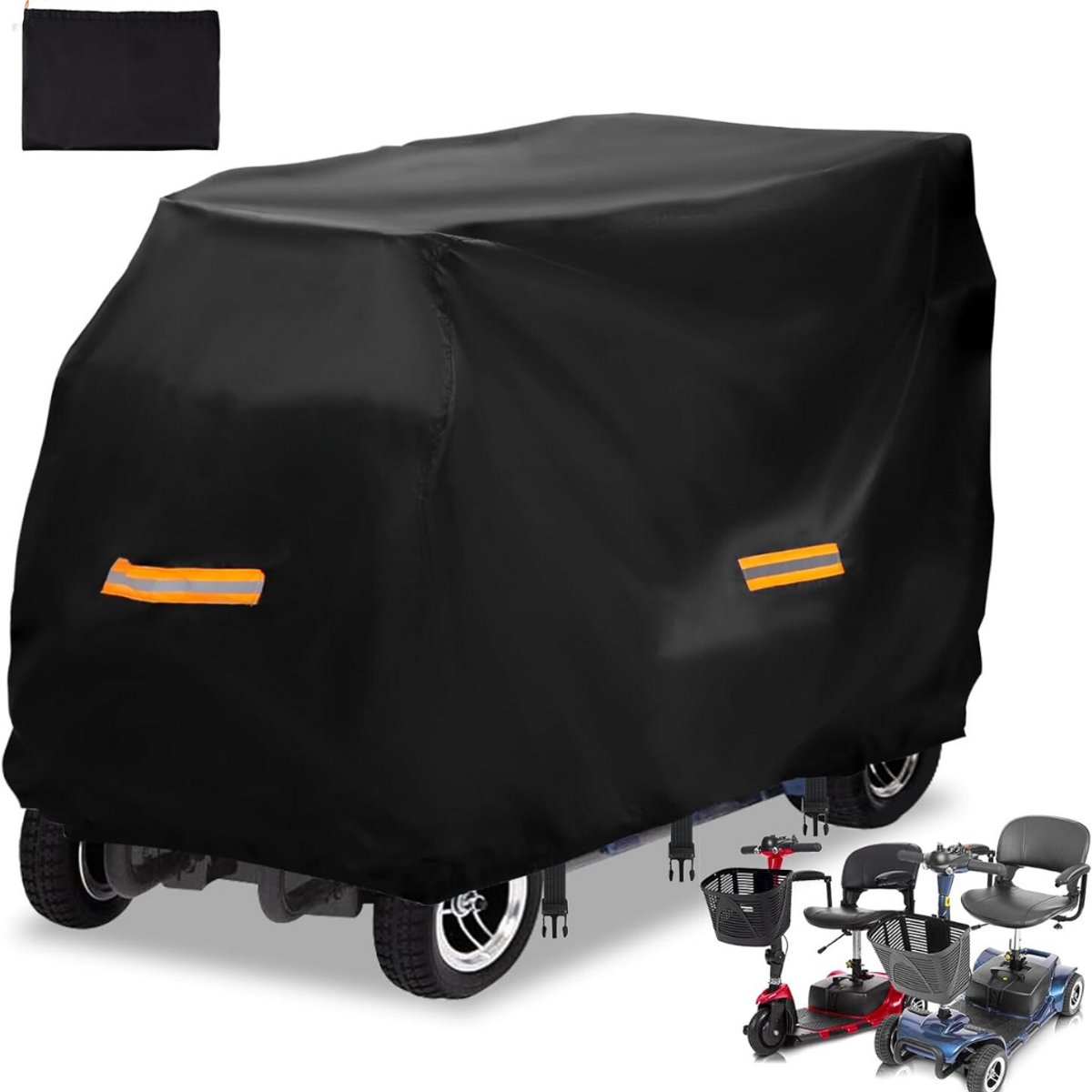 VELTRR® Bakfietshoes - Scootmobielhoes - Waterdicht - Zwart