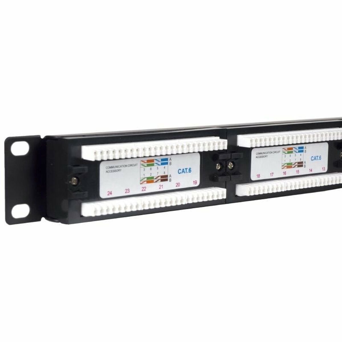 Patch Panel 24 UTP-Poorten Categorie 6 Phasak PU 2420