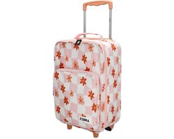 Zebra Trends koffer - trolley - kinderkoffer - Adventure flower old pink
