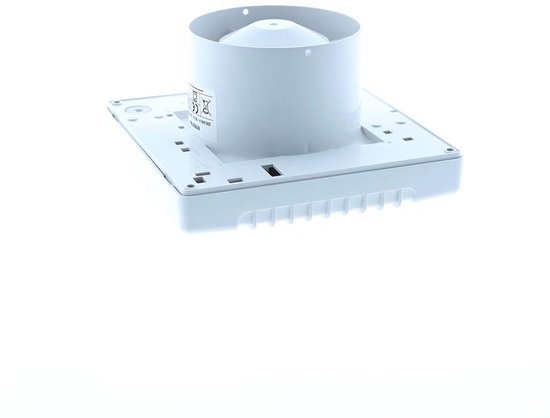 Badkamer ventilator 125 mm met Timer en Vochtsensor - front glanzend