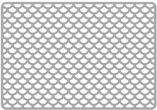 Niet-giftige antislipmat, hittebestendige mat, voor magnetron voor heteluchtfriteuse, Rechthoek, 25x35cm