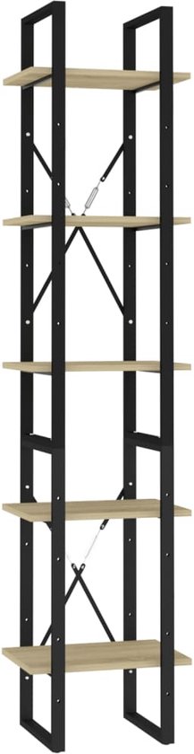 IBUYKE 6 Tier S-Shape Bookcase, WBC016W