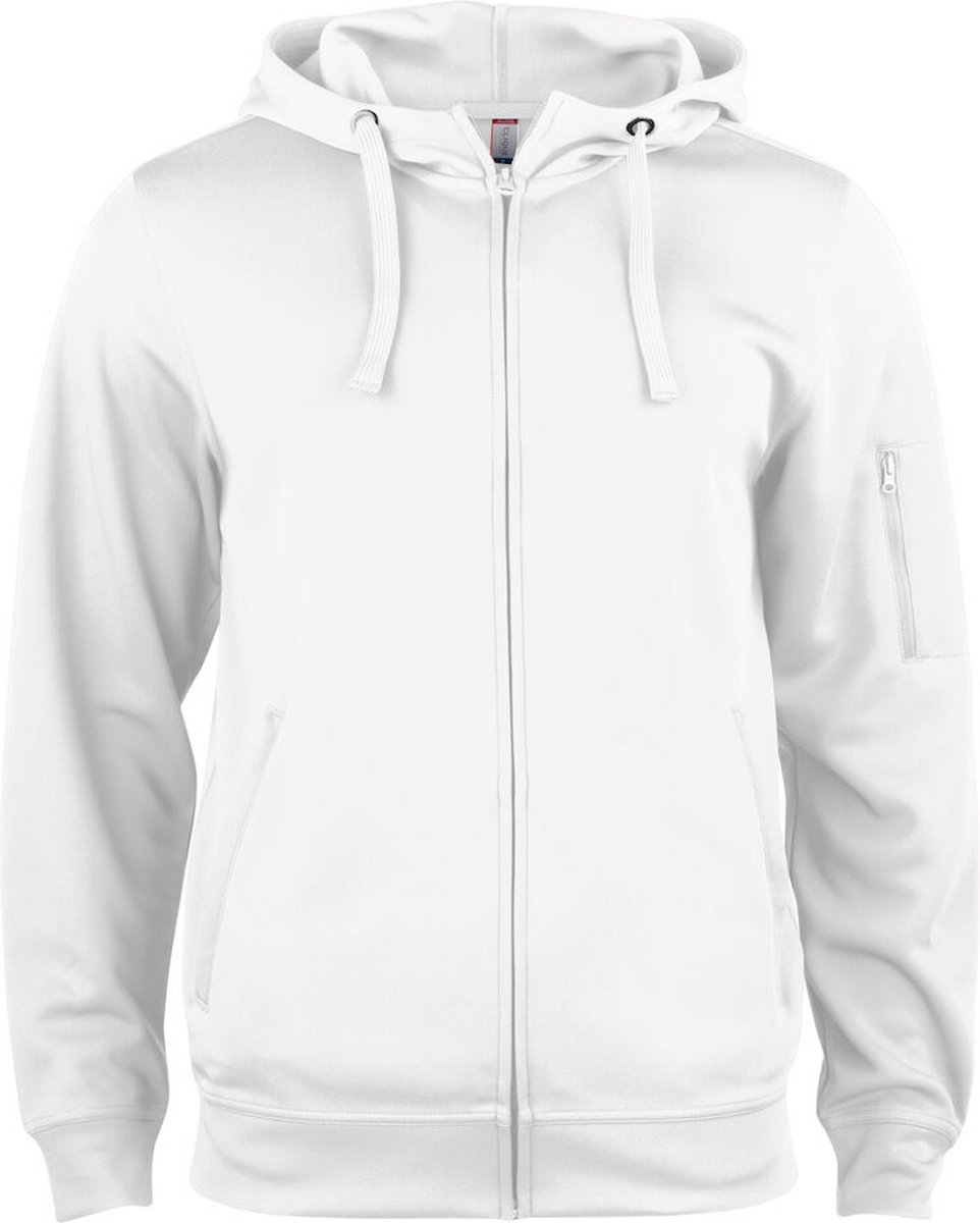 Clique Basic Active Hoody Full Zip 021014 - Wit - M