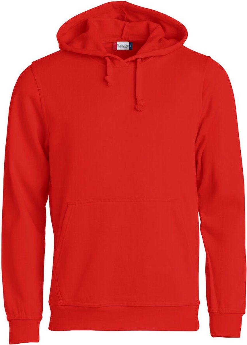Clique Basic Hoody 021031 - Rood - M