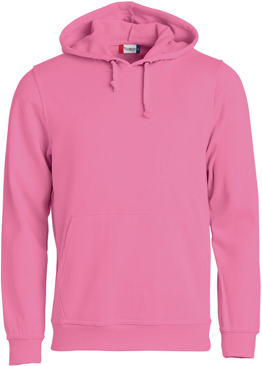 Clique Basic hoody Helder Roze maat XL