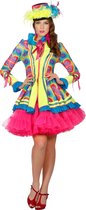 Wilbers - Circus Kostuum - Waanzinnig Wild Jasje Vrouw - multicolor - Maat 38 - Carnavalskleding - Verkleedkleding