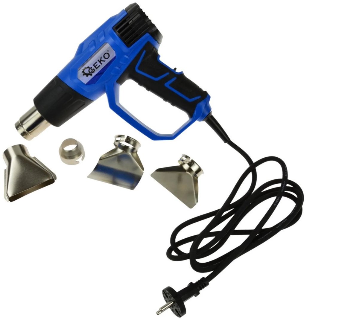 GEKO Verstelbare heteluchtpistool - 2000W - Inclusief 4 accessoires - Meerdere temperatuur- en luchtstroominstellingen