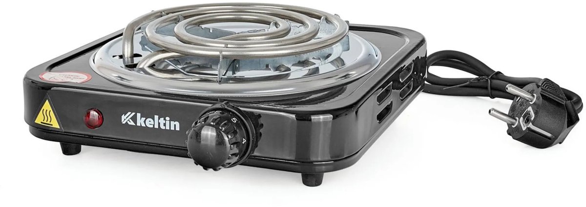 Keltin Draagbare elektrische kookplaat - 1000W - compact en krachtig
