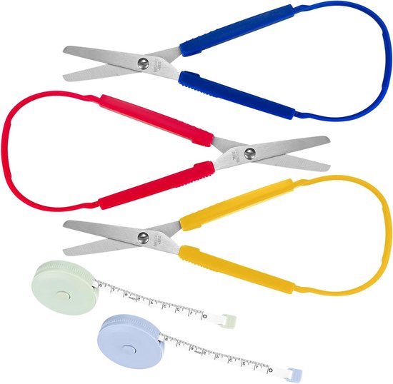 3-Piece Loop Scissors Set for Children and Adults - Craft Scissors with ...