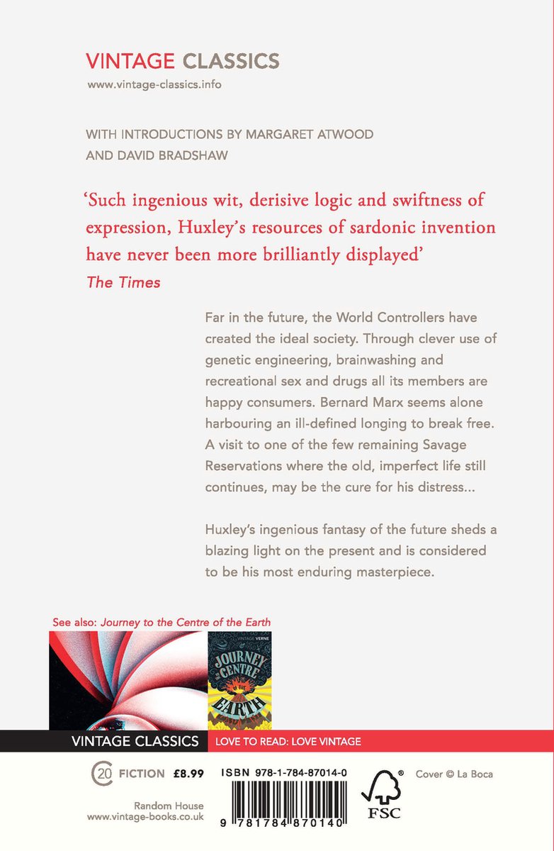 Brave New World - back cover