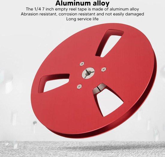 1/4 7 Inch Lege Tape Reel, 3 Gaten Universele Open Reel Sound Tape Lege Reel, Aluminium Take Up Reel to Reel voor Nab Vervanging Recording Opening Machine Part (Goud