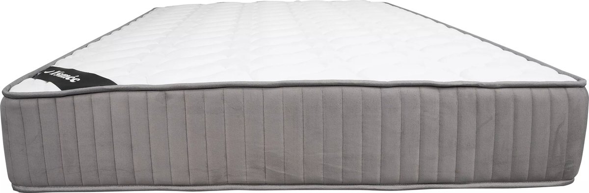 Vente-unique Matras 160 x 200 cm met veerkrachtig schuim en instap van latex, dikte 30 cm - MALINO van YSMÉE L 200 cm x H 30 cm x D 160 cm Wit