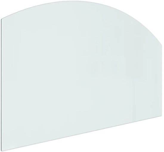 Euro Tische Glasplaat voor kachel en tafelblad in 70 cm facetgeslepen, beschermplaat met 6 mm ESG veiligheidsglas, vonkenbeschermplaat, glazen bodem voor open haard zwart