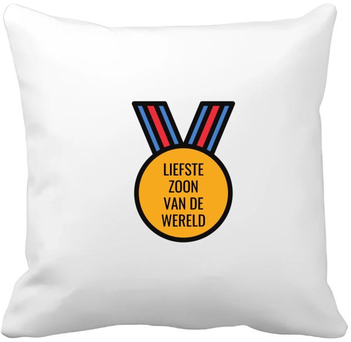 Akyol liefste zoon van de wereld Kussen hoes - Zoon - de liefste zoon - verjaardagscadeau - verjaardag - cadeau - cadeautje voor zoon - zoon artikelen - kado - geschenk - gift - 40 bij 40 cm Multicolor