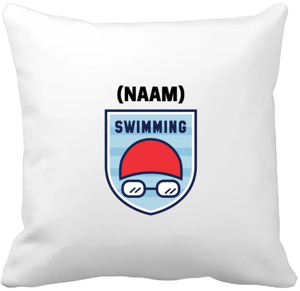 Akyol swimming met je eigen naam Kussen hoes - Zwemmen - sport liefhebbers - mensen die houden van zwemmen - zwemdiploma - zwemcadeau - verjaardagscadeau - verjaardag - cadeau - kado - geschenk - gift - 40 bij 40 cm Multicolor