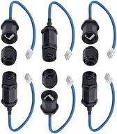Connecteur RJ45 étanche à montage sur panneau Selbro®, mâle vers femelle, CAT6, coupleur de câble Ethernet LAN IP67 M20, lot de 6
