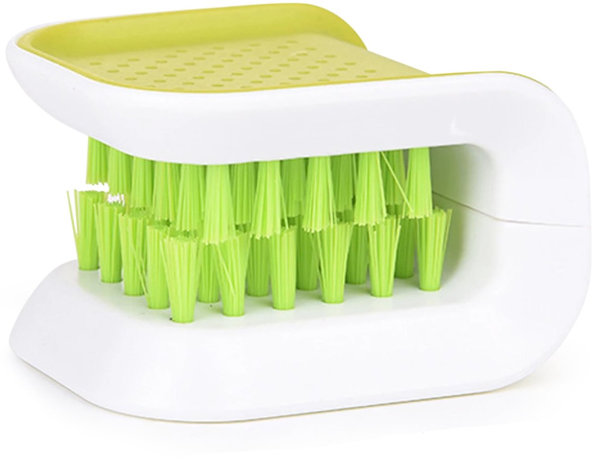 My Ninki ® Veilige en Efficiënte Keukenborstel voor Messen en Bestekreiniging, Ergonomisch en Vaatwasserbestendig