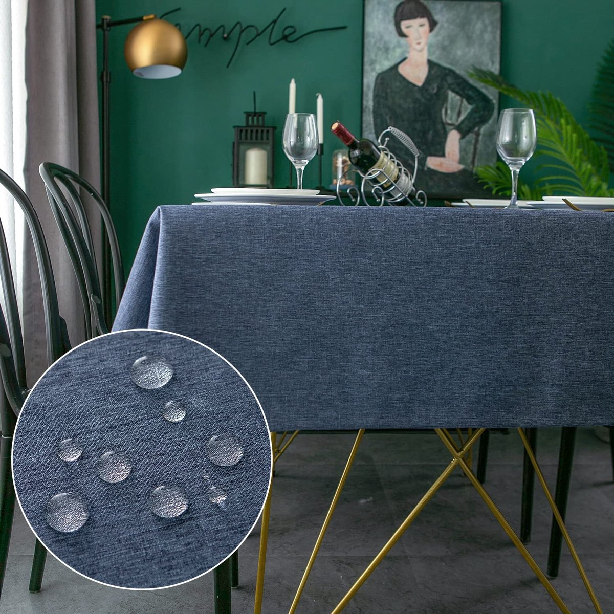 My Ninki ® Stijlvol Rechthoekig Tafelkleed Met Vuilafstotende En Waterdichte Eigenschappen Voor Eettafels