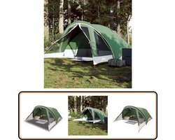 vidaXL - Tent - 4-persoons - waterdicht - groen