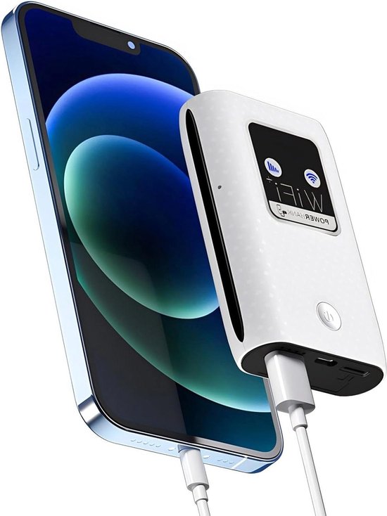 Foto: 5g wifi6 dual band mobiele hotspot router snelle high speed mobiel hotspot met sim kaartsleuf hot swappable ondersteuning voor 16 apparaten 6100 mah draagbaar wifi apparaat 