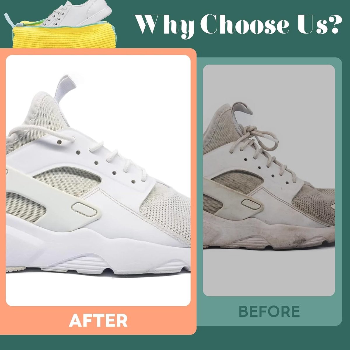 Nieuwe herbruikbare mesh sneaker waszak voor 360 ° reinigen - 2024 Schoen wasmachine zak met verstelbare band - Witte schoenen reinigen. — afbeelding 2