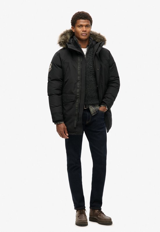 Superdry - Everest parka met imitatiebont - Heren - Gewatteerde jassen