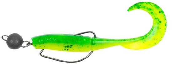 Zebco Demonic Curly Tails 7.5cm (3 pcs) - Kleur : Fluoro van Zebco — afbeelding 5