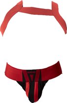 Barcode Berlin Multipack 1x Jockstrap Zuri Rouge/Noir + 1x Harnais Rouge Mat - TAILLE XL - Sous-vêtements Homme - Jockstrap Homme - Jockstrap Homme
