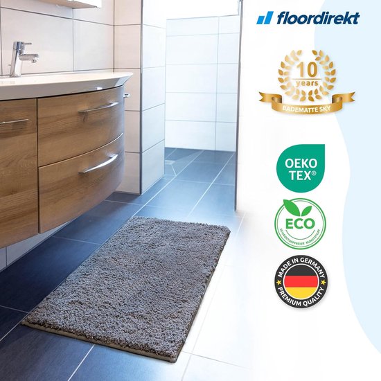 SKY Tapis de Badmat - Sky Soft - Tapis de Douche - Antidérapant - Gris Foncé - 80 x 150 cm