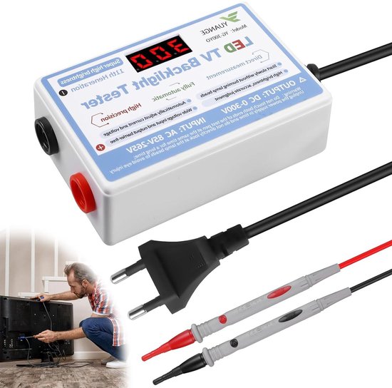 Eujgoov Stromprüfer – Multifunktional, Mit Ton- & Lichtalarm, Für AC-Spannung
