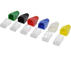 UTP 6 connectors en gekleurde kappen 8P RJ45/6