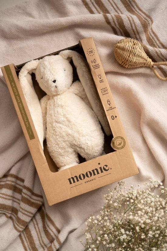 Moonie Slaapknuffel Konijn Humming Bunny Sand Natur 2.0 van Moonie — afbeelding 5
