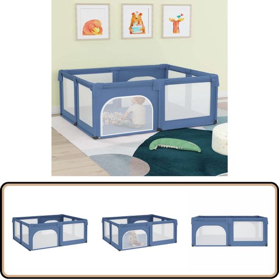 vidaXL Babybox - Oxford Stof - Lichtblauw - 2 Deuren Babybox - Baby ...